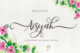 Aisyah: A Modern Handwritten Font for Makers