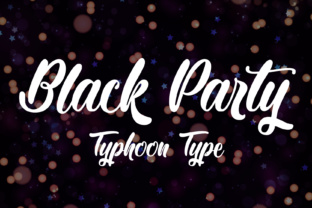 Black Party Font: A Bubbly Script for Bold Branding