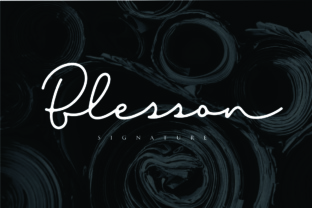 Blesson: A Modern Signature Typeface for Digital Elegance
