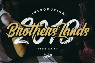 Brother Lands: A Script Font for Authentic Branding
