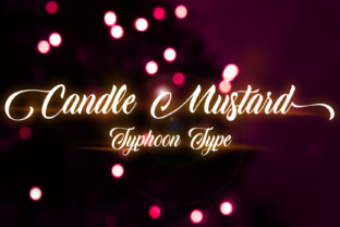 Candle Mustard Font for Small Business Branding