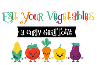 Eat Your Vegetables: A Whimsical Serif Font for Web Design
