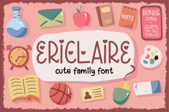 Ericlaire Typeface: A Designer’s Take on Cute Branding