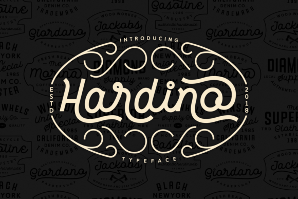 Hardino: A Script Font for Editorial Elegance