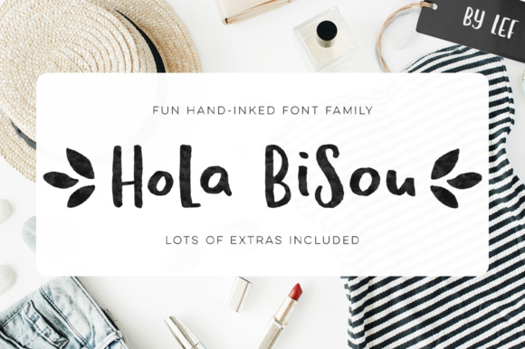 Hola Bisou Family: A Playful Script Font for Makers