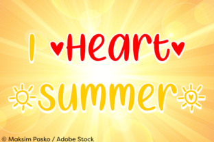 I Heart Summer: A Playful Script Font for Editorial Design