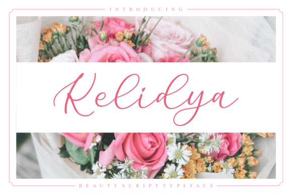 Kelidya: A Graceful Script Typeface for Editorial Design