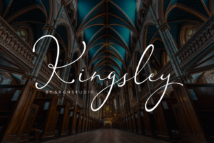 Kingsley: A Modern Script Font for Editorial Design