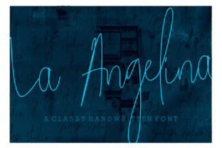 La Angelina: A Modern Script Font for Campaigns