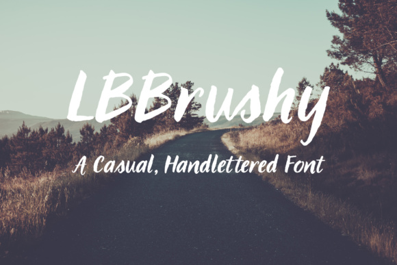 LBBrushy: A Hand-Lettered Font for Digital Design
