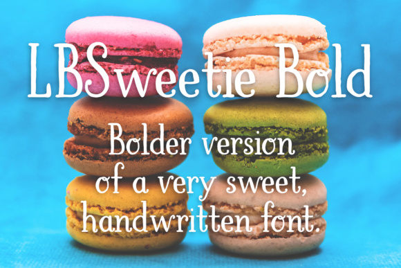 LBSweetie Bold: A Handwritten Serif Font for Marketers