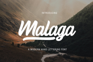 Malaga: A Modern Handwritten Font for Branding