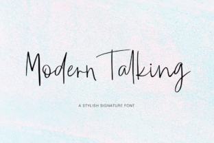 Modern Talking: A Stylish Signature Font for Crafters
