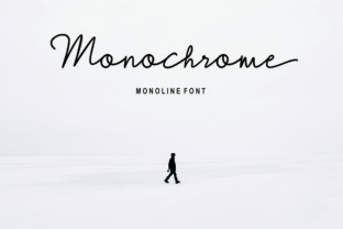 Monochrome Font: Elegant Script for Makers