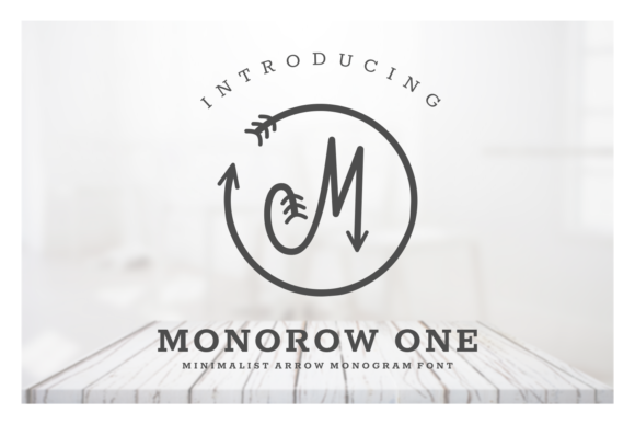 Monorow: A Minimalist Arrow Font for Branding