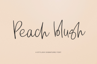 Peach Blush: A Signature Script Font for Web Design