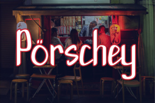 Porschey: A Modern Script Font for Web Design