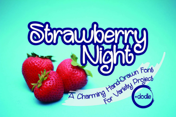 Strawberry Night: A Versatile Hand-Drawn Font for Digital Campaigns