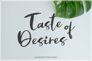 Taste of Desires: A Handmade Script Font for Marketers