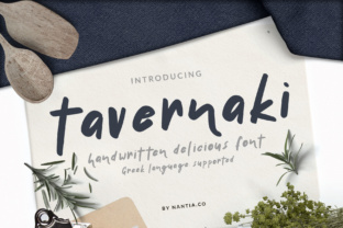 Tavernaki: A Handwritten Typeface for Editorial Design
