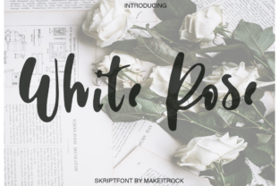 White Rose Font: Elegant Calligraphy for Crafters