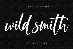 Wild Smith: A Modern Script Font for Crafters